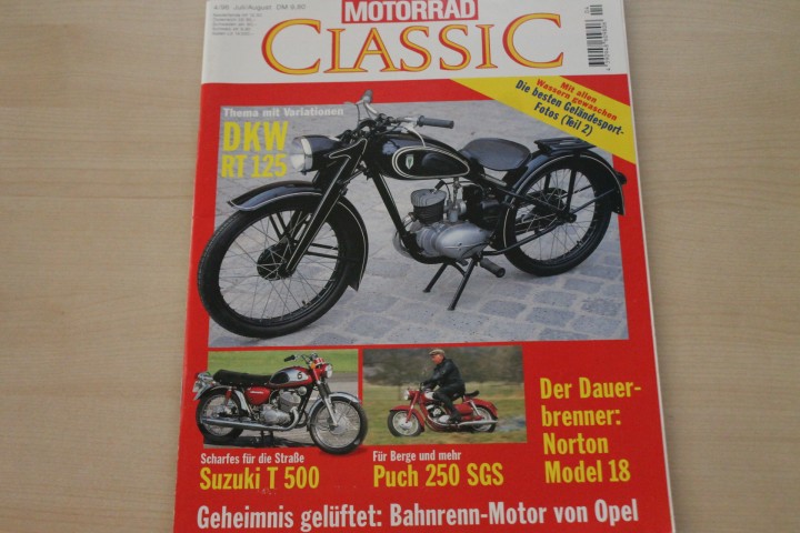 Deckblatt Motorrad Classic (04/1996)